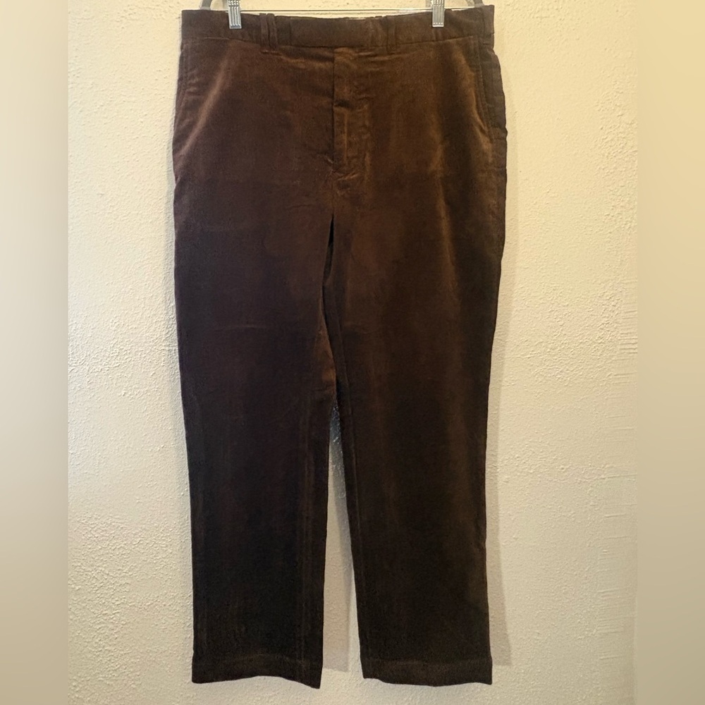 Preppy Polo Ralph Lauren Slim Fit Classic Dress Corduroy Work Golf Pants 36x32